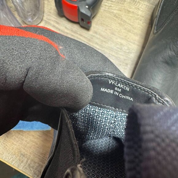 Vince Camuto Laken Black Leather Chelsea Boots Men's Size 8 - Picture 5 of 6